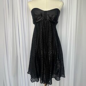 Express Strapless Black Cocktail Dress Women’s Size 4 NWT